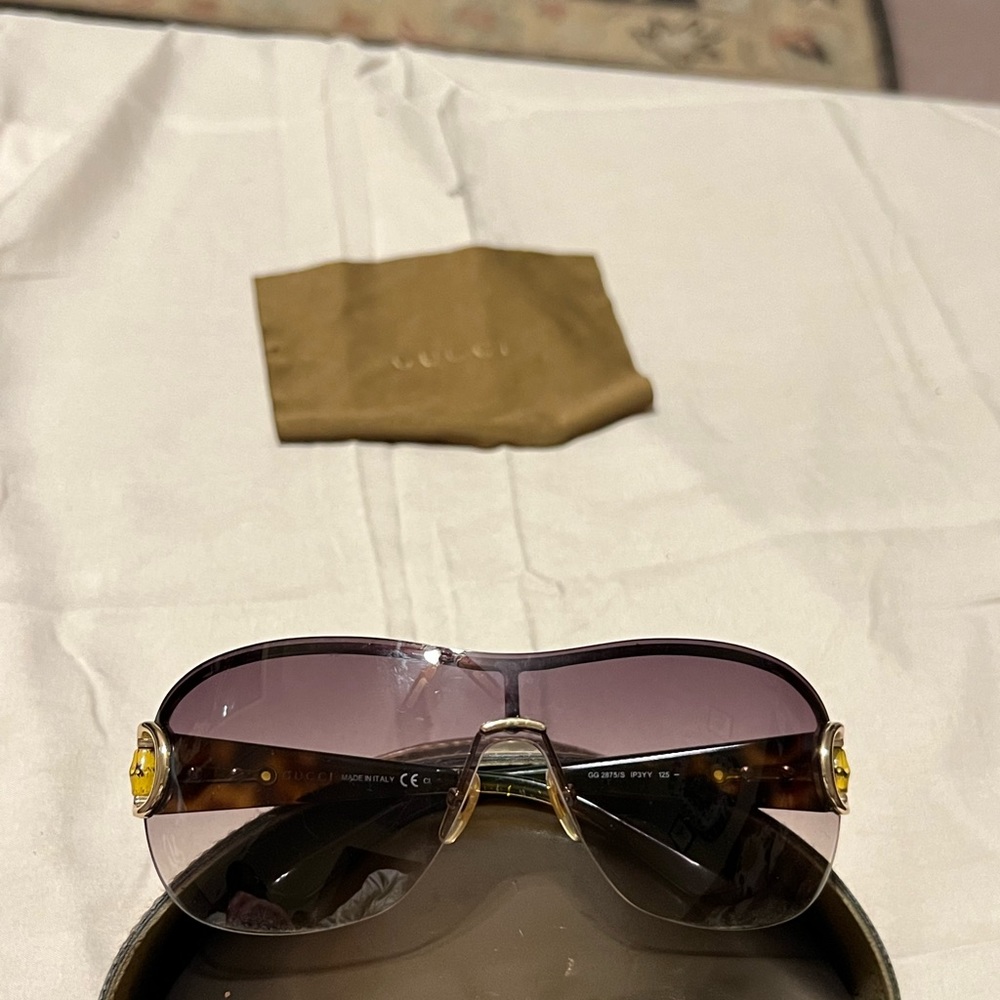 SOLD**** Authentic Gucci Bamboo Sunglasses GG 2875/S tortoise - Picture 3 of 15